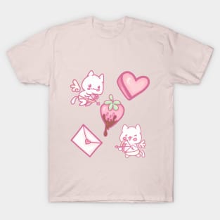 Chibi Cat Cupids T-Shirt